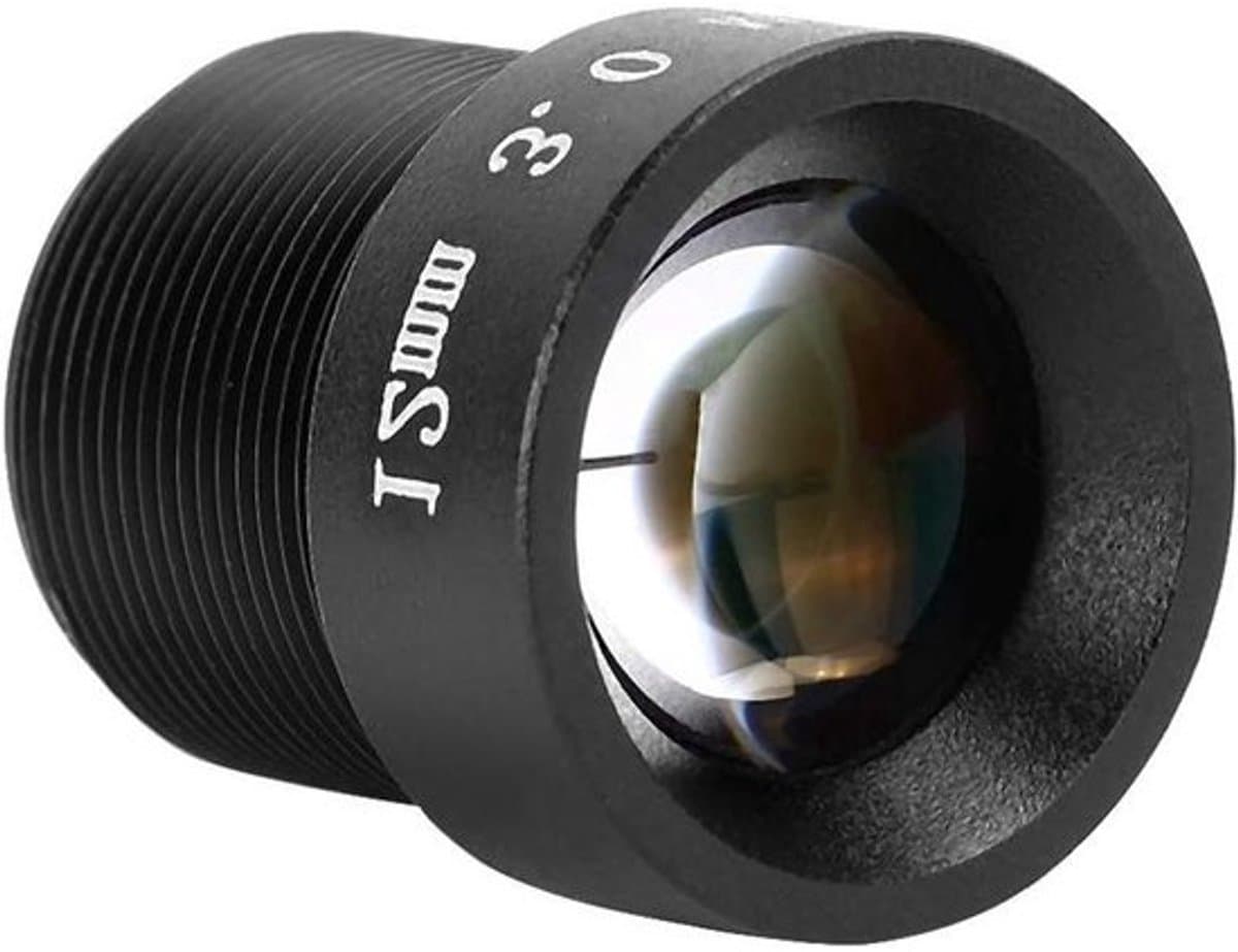 Camera Lens - Groothoeklens Macro - Beveiligingscamera Beelden - 3MP Hoge Resolutie - 12mm Brandpuntsafstand - Zwart
