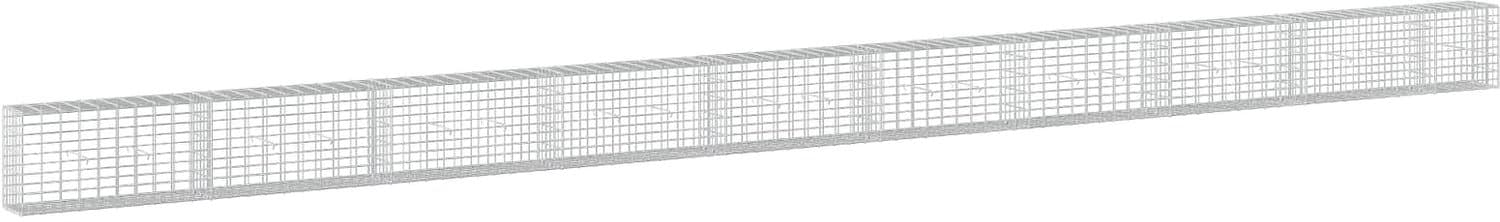 vidaXL - Gabion - met - 3,5 - mm - Draad - en - 5x10 - cm - Mesh - 950x30x50 - cm
