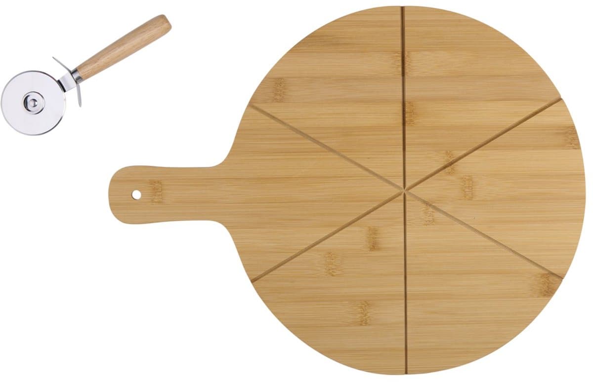 Alpina pizzabordØ 34 cm met mes, 2-delig