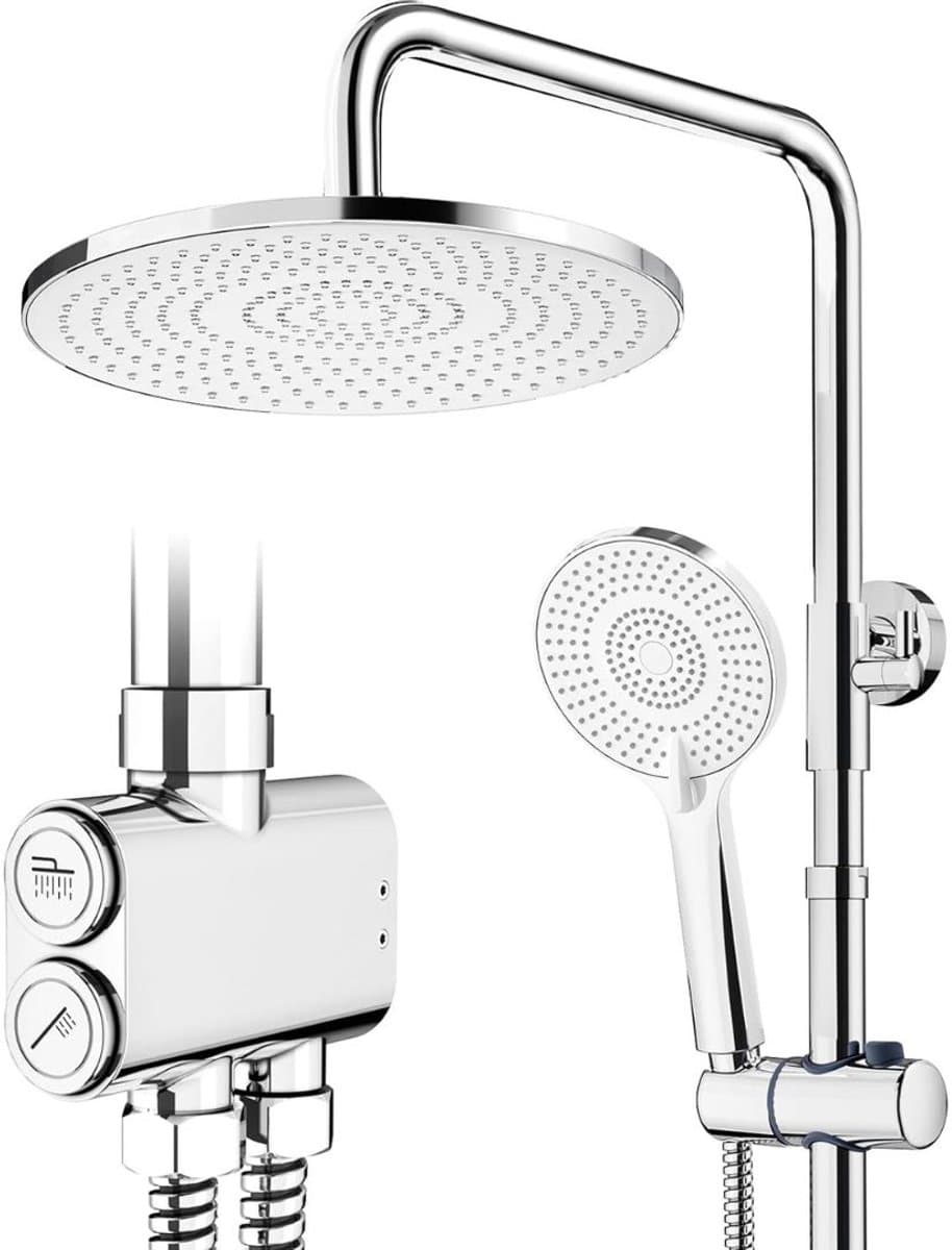 Zolvano® Regendouche Zonder Kraan - Doucheset-Zilver