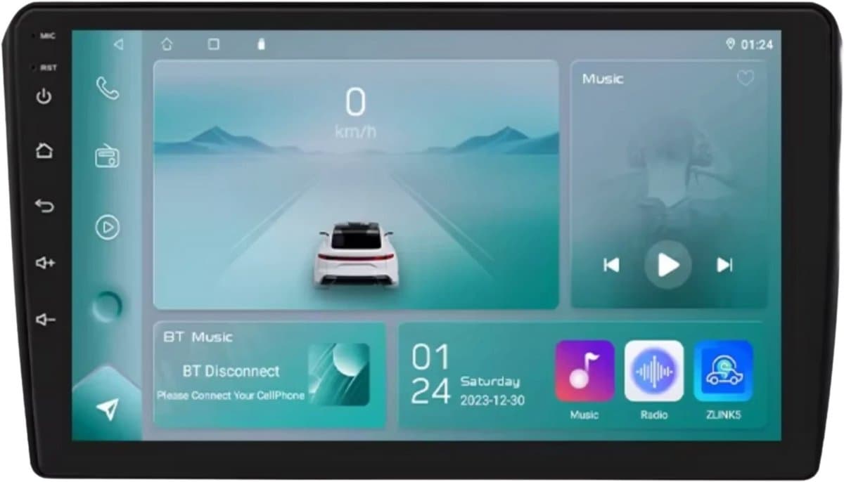 Autoradio met bluetooth - Carplay - Voor Audi A3 8P (2003-2013) - Geschikt voor Apple en Android - Stereo - Navigatie - Navigatiesysteem auto - 1GB 32GB