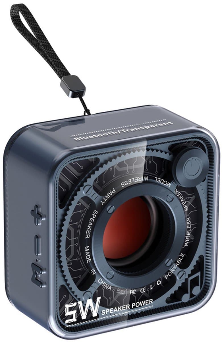 JeiibrZui Mini Bluetooth Luidspreker - Draagbare Mini-Speaker - 5 W Audiodriver 4 Uur Batterijduur - 1 stuks - Voor Buiten En Thuis Gebruik Blauw