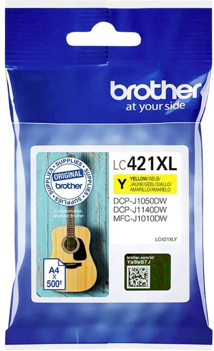 Brother LC-421XL Cartridge Geel