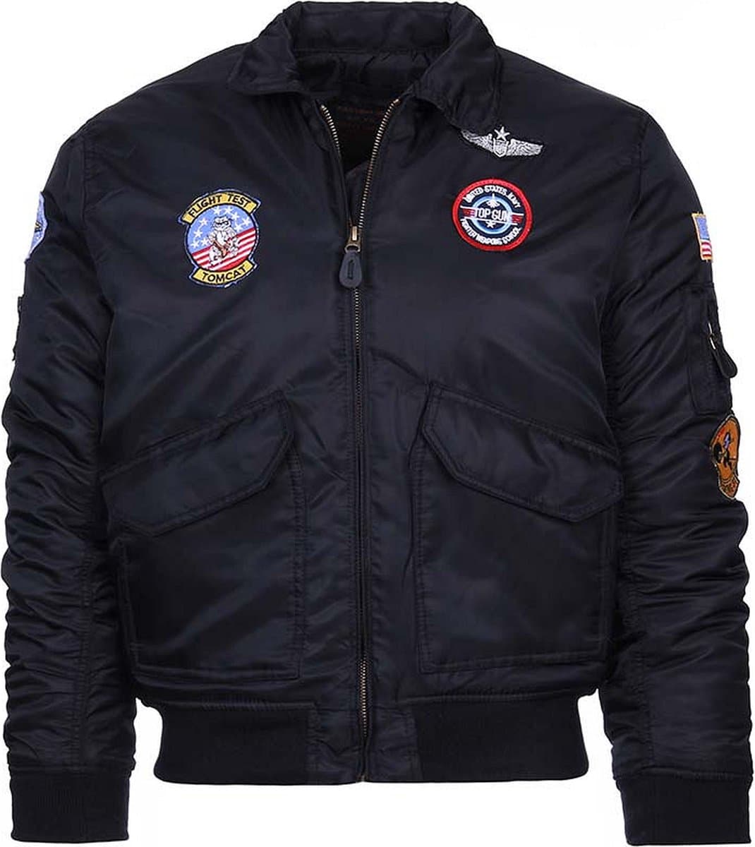 Fostex Garments - Kids CWU-flight jacket (kleur: Zwart / maat: S)