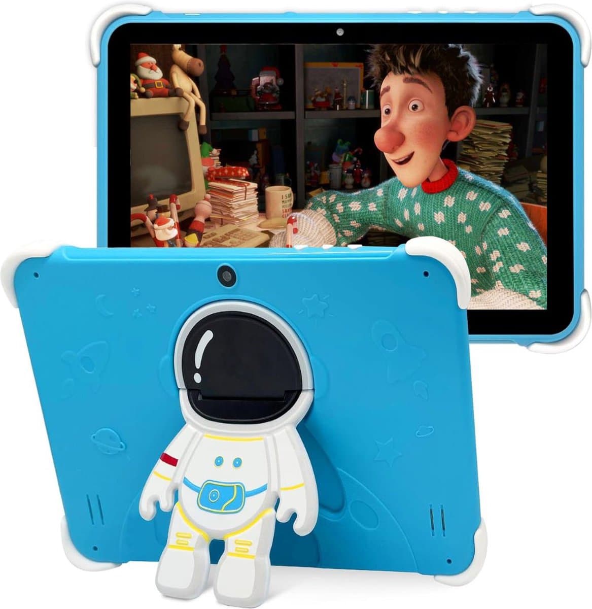 White-Label® Kindertablet Vanaf 3 Jaar - Tablet Kinderen - Kinderspeelgoed - Blauw