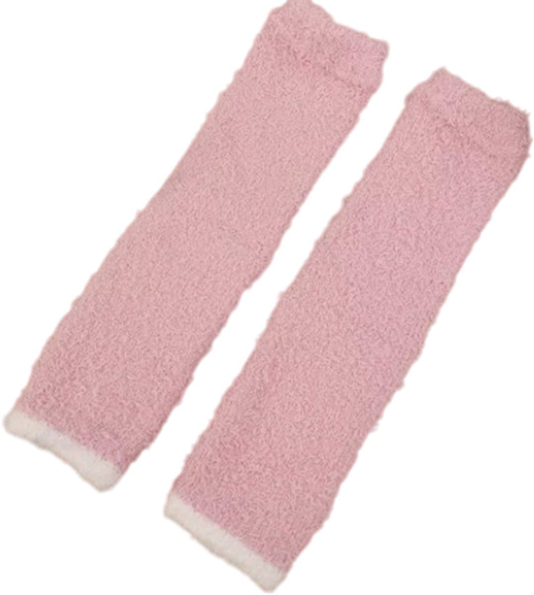 Dikke Winter Kniewarmers voor Vrouwen -Één maat - Zachte Koraal Fleece Kniebeschermers voor Artritis - Warme Pluche Lange Sokken - Comfortabele Kniebanden voor Koude Dagen