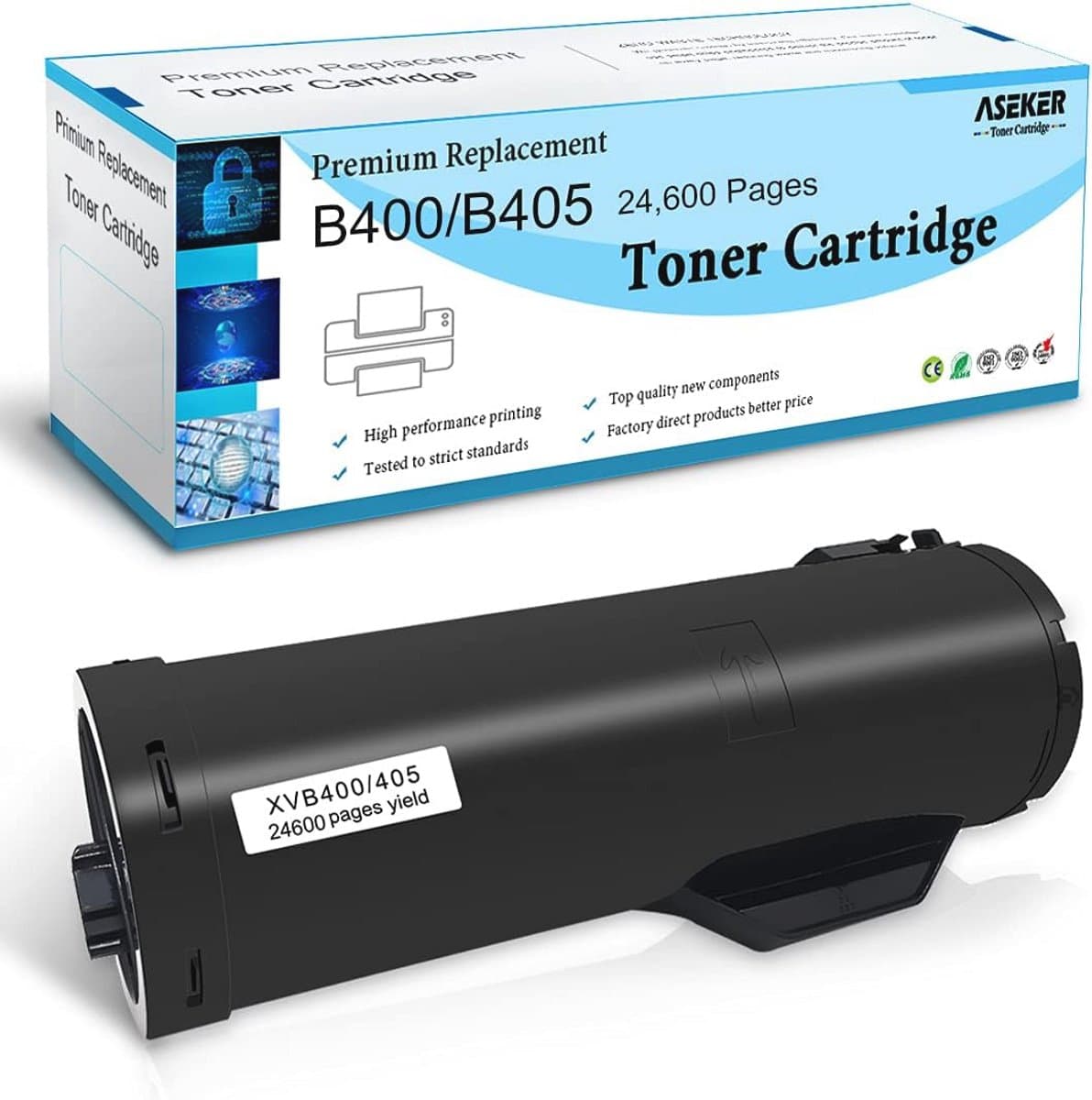 Compatibele Tonercartridges voor Xerox VersaLink B400 en B405 - Extra Hoge Capaciteit (24600 pagina's, Zwart)