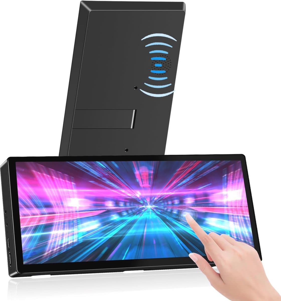 Draagbare 10,3 inch touchscreen monitor met 1920 x 720 resolutie en 10-punts touch