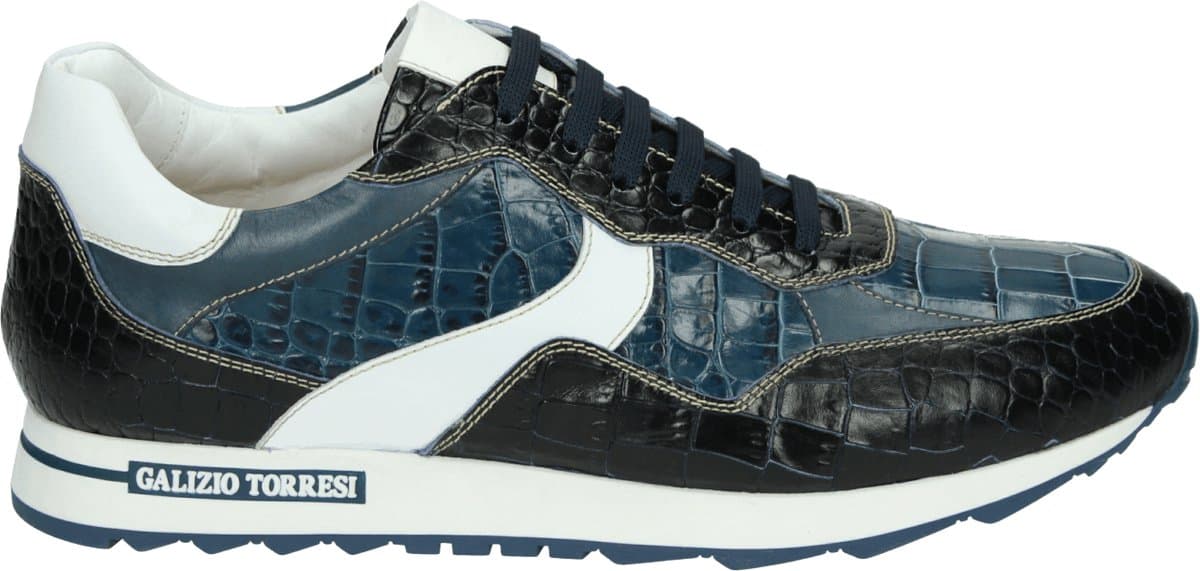 Galizio Torresi - 319860 - Lage sneakersVrije tijdsschoenenHeren sneakers - Kleur: Blauw - Maat: 45