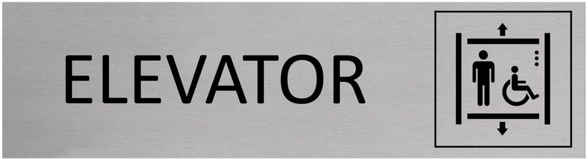 CombiCraft Aluminium deurbordje Elevator 165x45mm met tape - per stuk