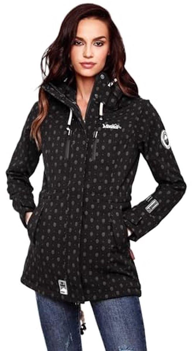 Dames Softshelljas Waterdicht met Capuchon - XS tot 3XL