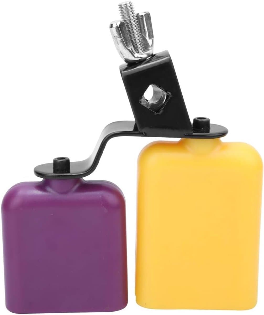 Vee Bel - Slaginstrument - Aandacht Trekken - Hoge Lage Toonhoogte - 260 g - Geel Paars