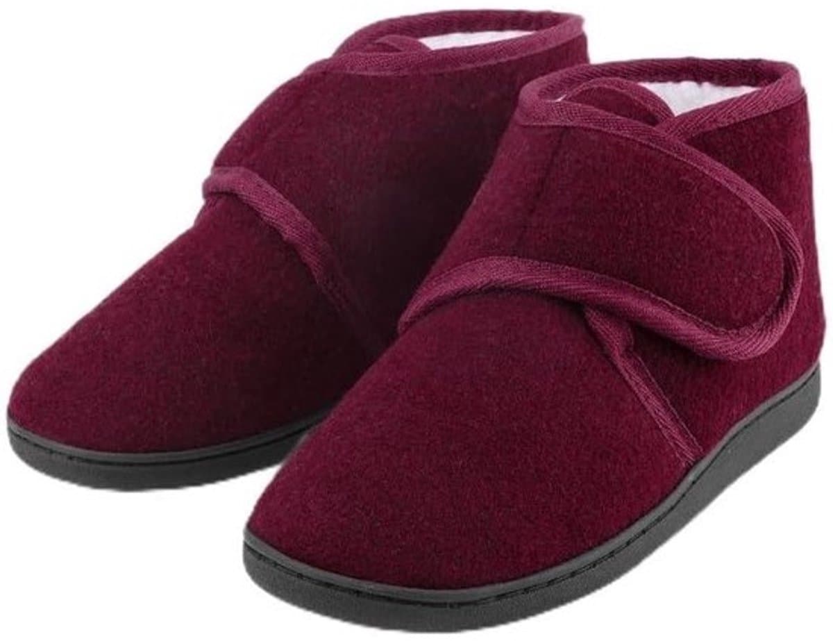 Heren Pantoffels Warm Vilt Slippers Brede Fit Winter Gezellige Bont Huisschoenen Antislip voor Binnen en Buiten