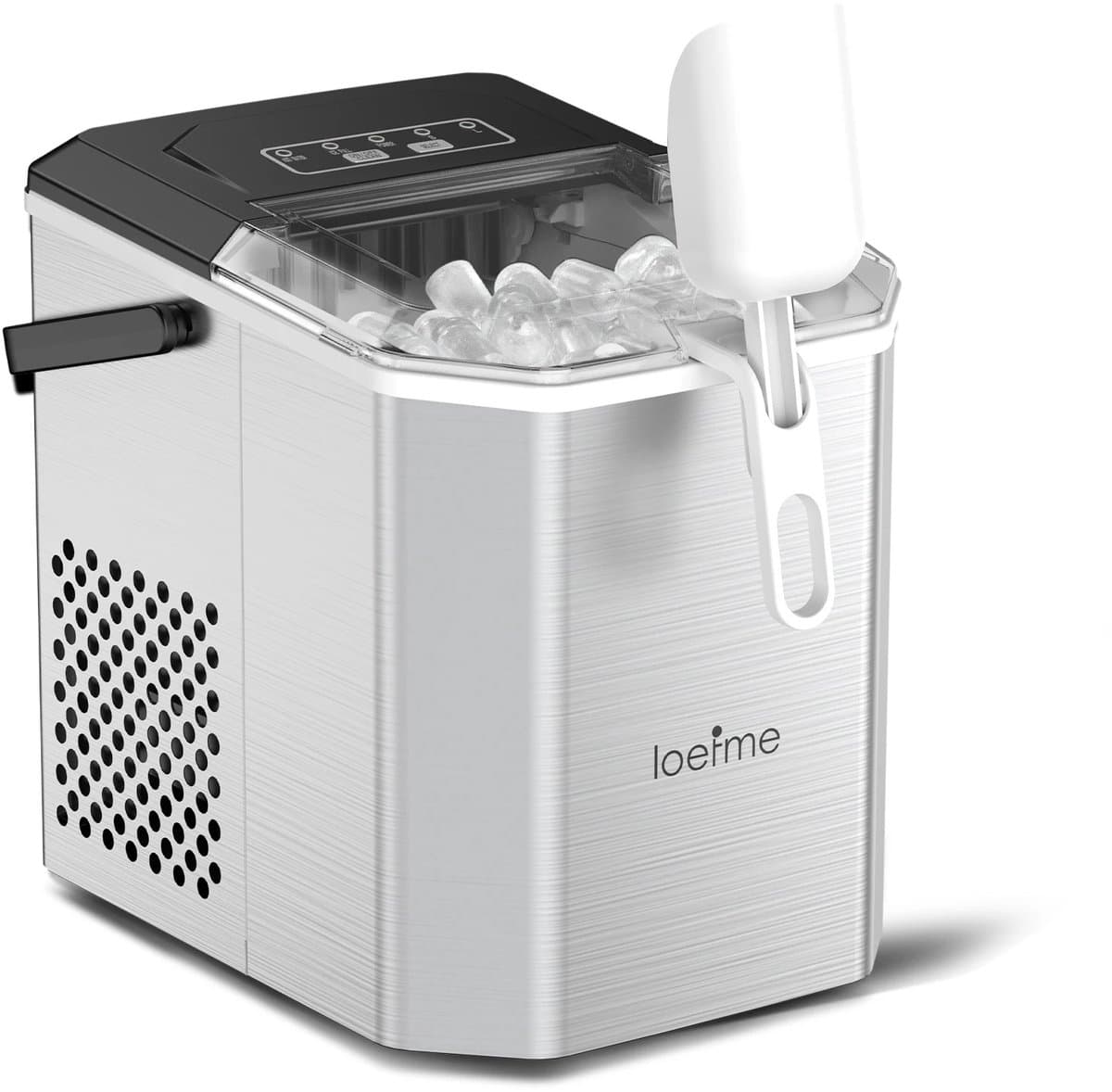 Archi Draagbare IJsblokjesmachine – IJsmachine -12 kg – 9 IJsblokjes in 6-8 Minuten – Zelfreinigend – 1,2L Waterreservoir – RVS