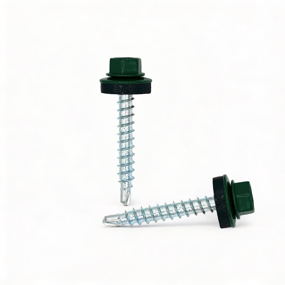 TWISTEC Zelfborende Dakschroeven 4,8 x 35 mm – Voor Houten Onderconstructies – RAL 6005 Mosgroen – 100 stuks