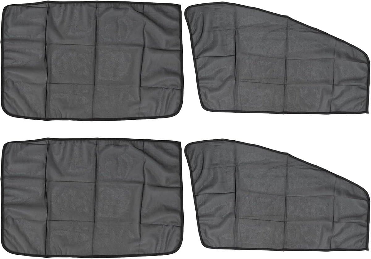 Autozonneschermgordijn, Universeel Opvouwbaar Nylon Mesh Zonnescherm met 7 Sterke Magneten Geschikt voor Auto, SUV's, Minibusjes
