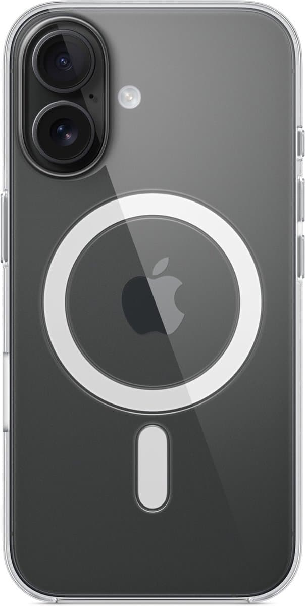 Apple iPhone 16 Back Cover met MagSafe Transparant