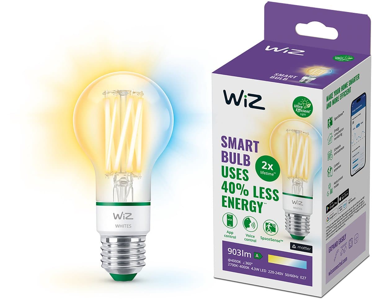 WiZ Filament - Warm tot Koelwit Licht - E27
