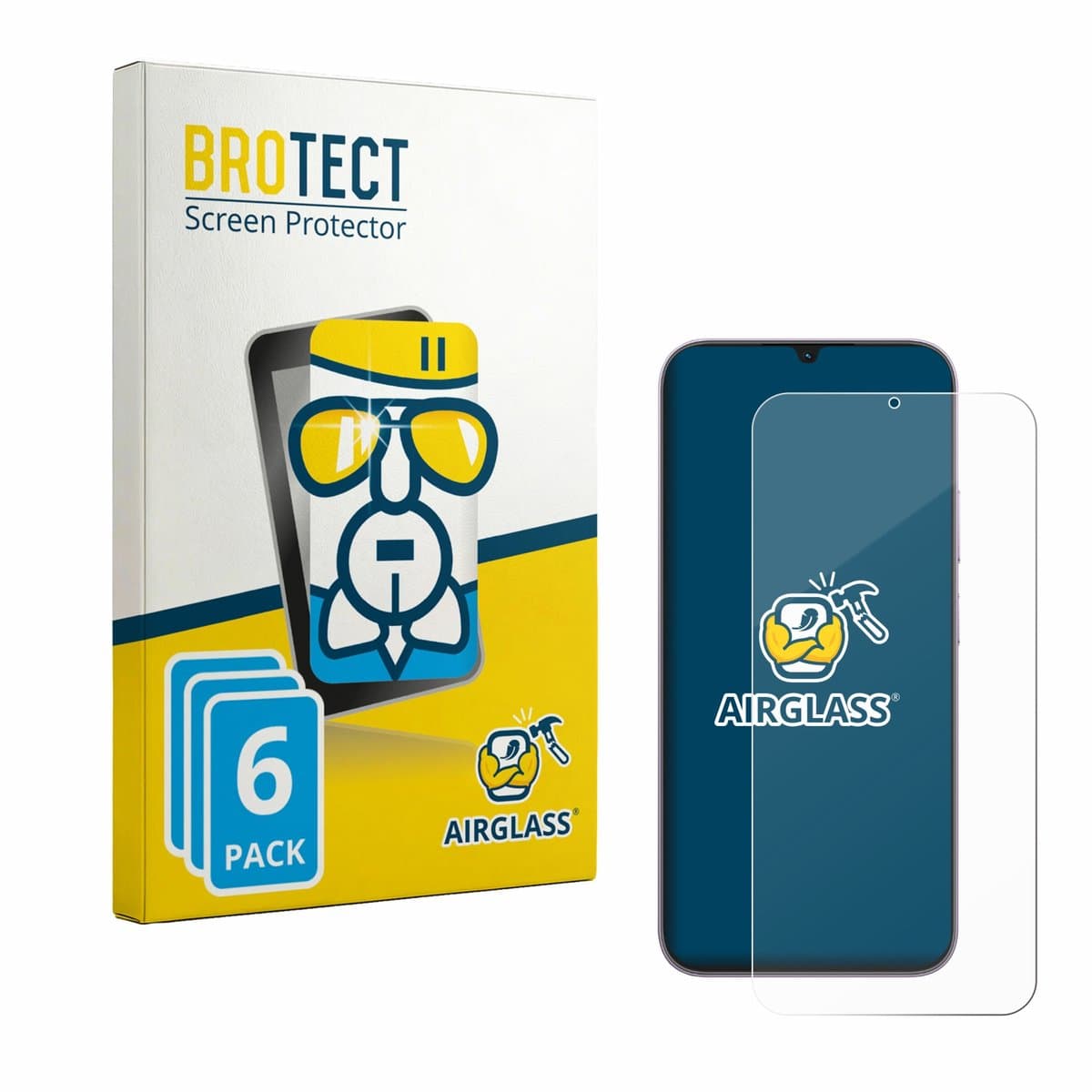 Screenprotector 6 Stuks voor realme C100i Beschermglas transparant
