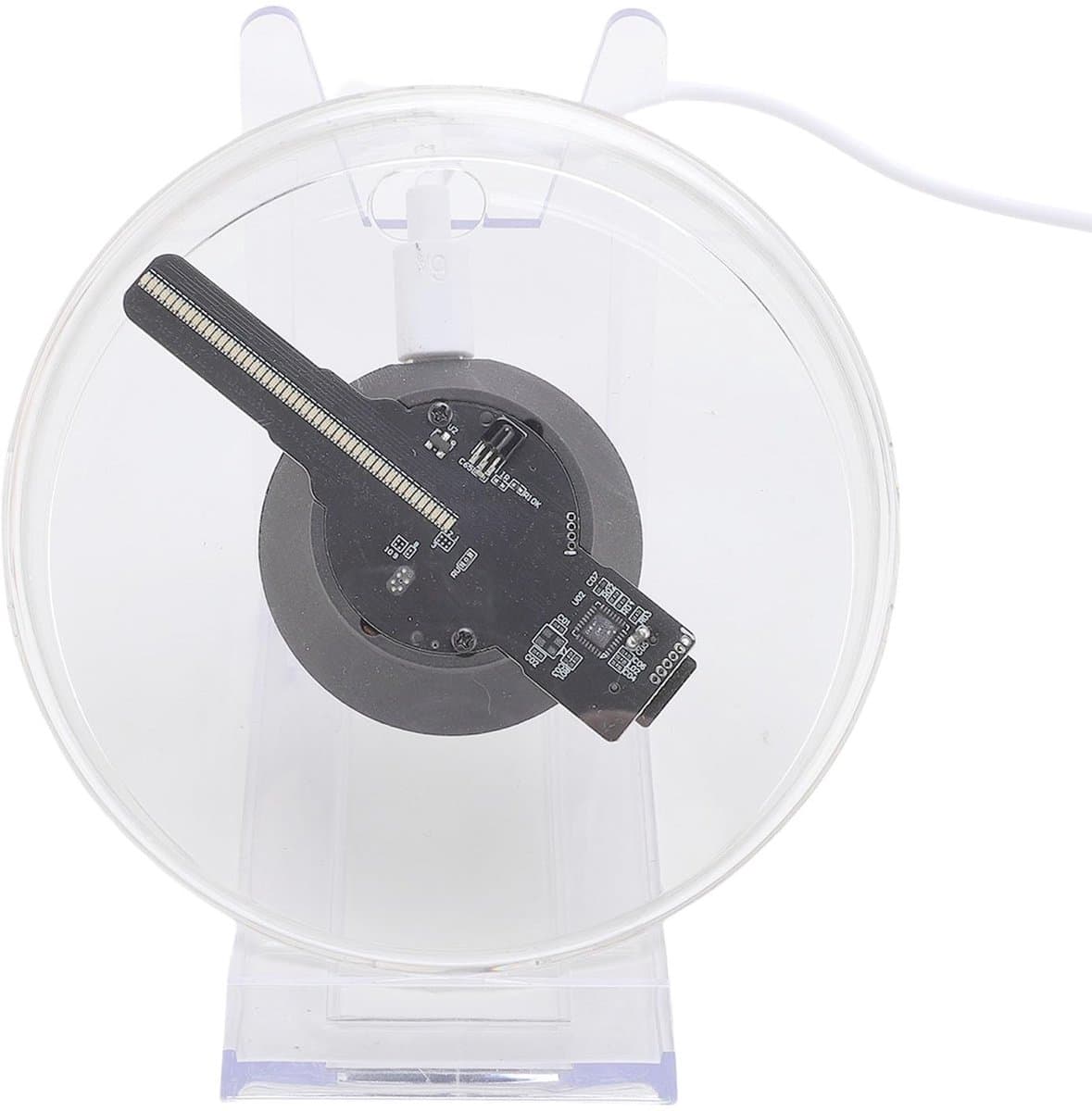 Dailygoods - Innovra - 3D Hologram Ventilator met WiFi App Control en 1080p Display