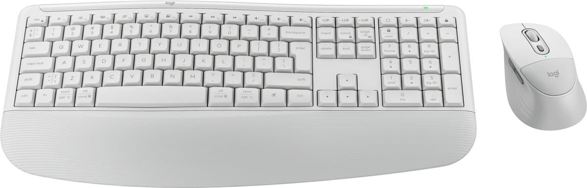 Logitech MK880 Signature Comfort Plus Draadloze Toetsenbord en Muis Combo Offwhite QWERTY