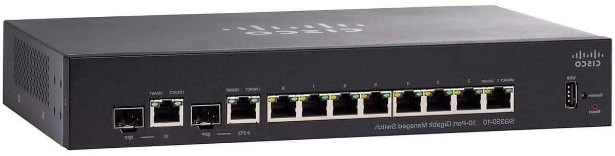 Netwerk Switch - Managed Switch Ethernet Switch - Netwerk Stabiliseren - Intuïtief Beheer - 10 Poorten - zwart