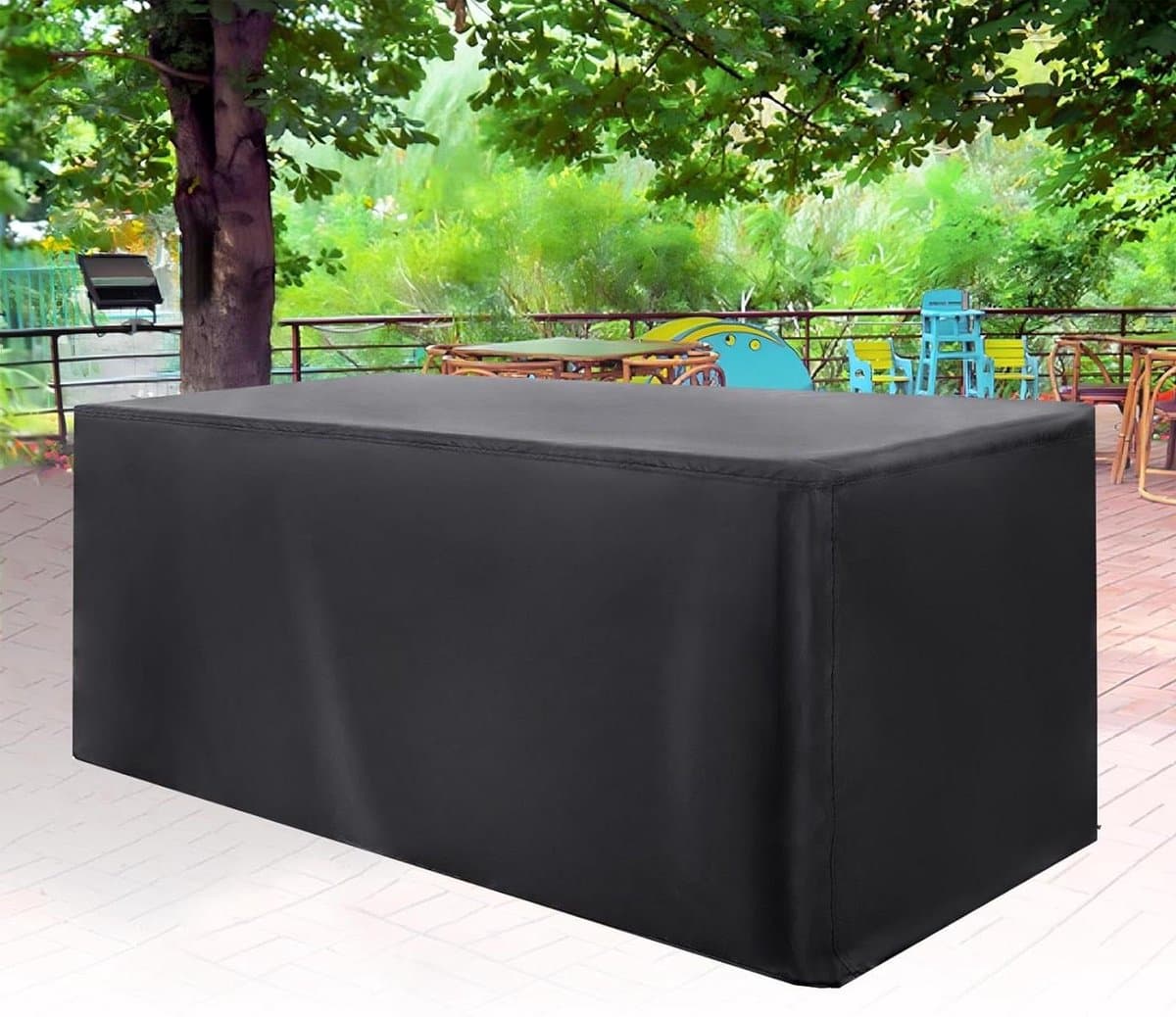 Waterproof Garden Furniture Covers, Rectangular/Square, 200 x 170 x 85 cm / Length x W x H Heavy Duty Oxford Fabric, Garden Furniture Cover for Table and Chairs Windproof Patio Cover, Anti-UV, Ripstop