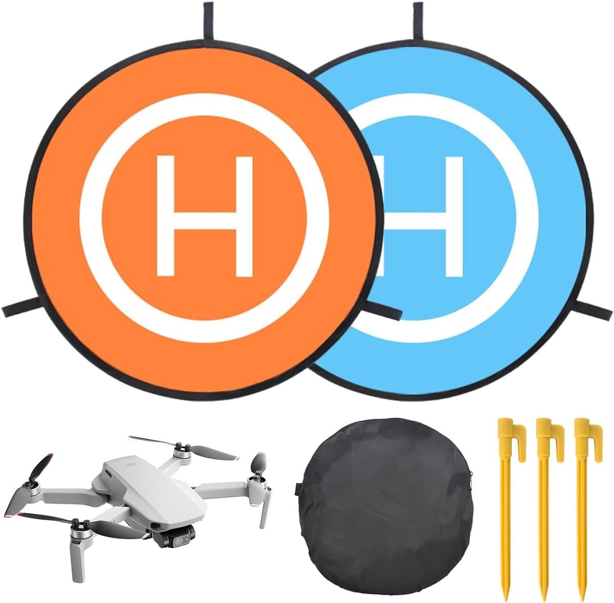 Drones Landing Pad van 55 cm, Opvouwbaar en Waterdicht Helipad voor Diverse Drones zoals Mavic en DJI Air 2S