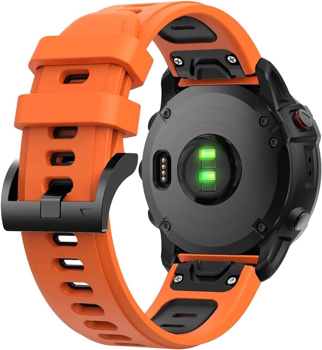 Siliconen horlogeband 22mm voor Garmin Quatix 5/6 en MARQ Adventurer - Sportieve vervangband voor actieve gebruikers