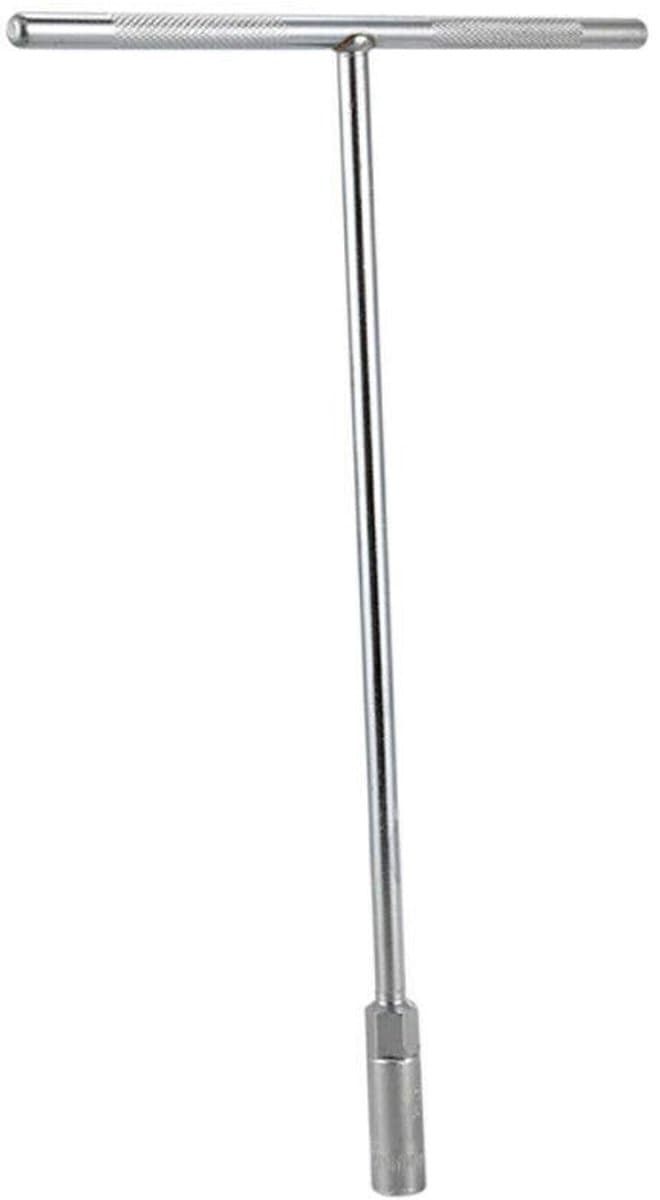 Cosensi- Moersleutel T-vorm - Flexibele kop - Universele Spanner Socket - Verchroomd staal - 290mm lengte - 9mm maat - Steeksleutel