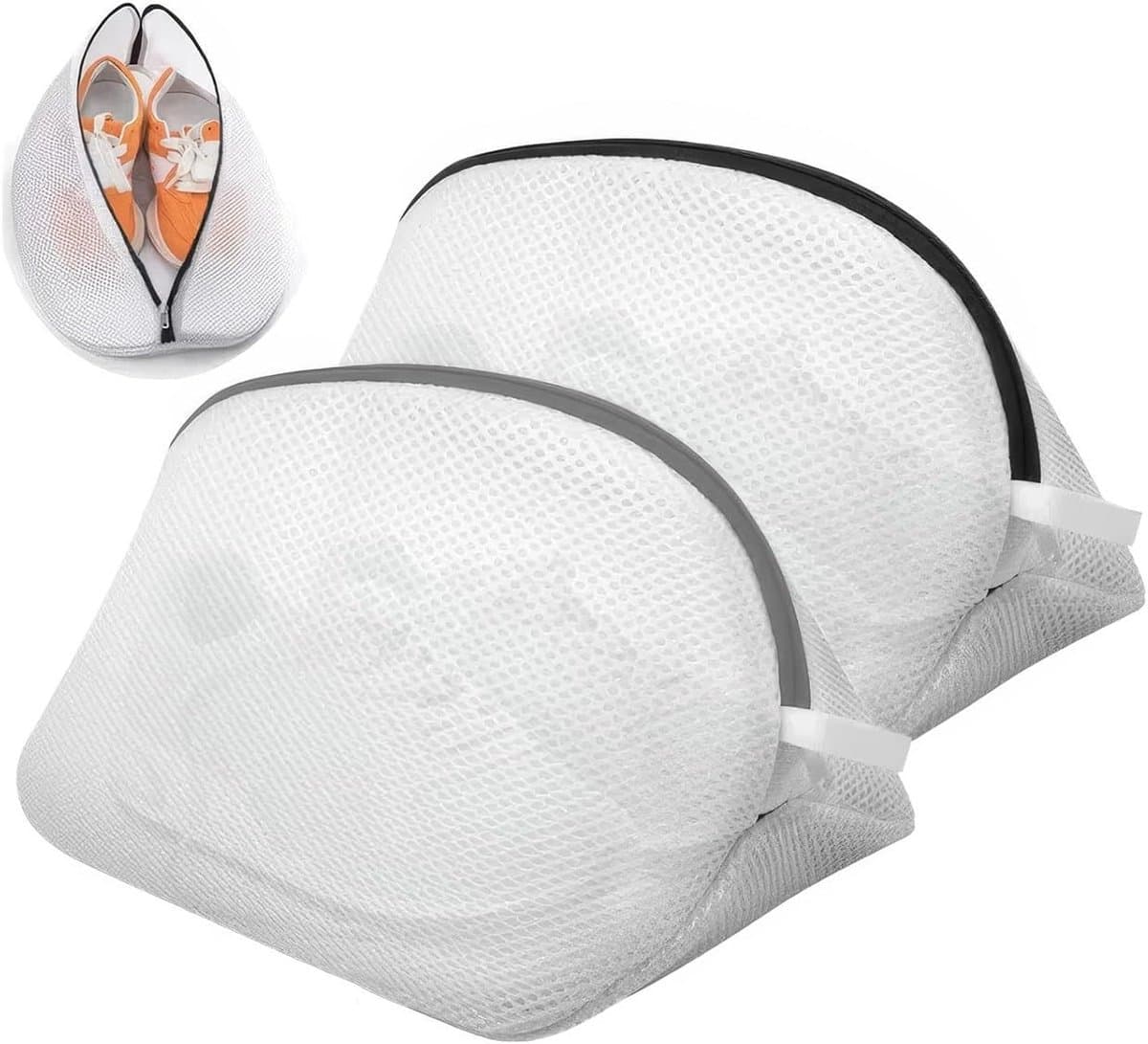Waszak voor de Wasmachine - 2-delige Mesh Set voor Schoenen, Bescherming tegen Schade en Kreukels