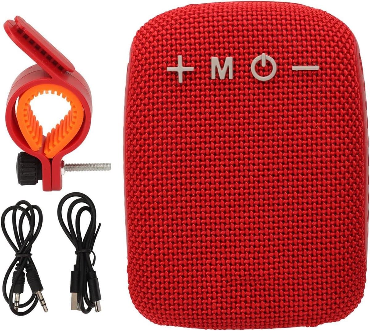 Bluetooth Luidspreker - Draagbare Speaker - Fietsen Muziek Luisteren - Waterdicht Ontwerp - 16.7 x 10 x 6.8 cm - Rood