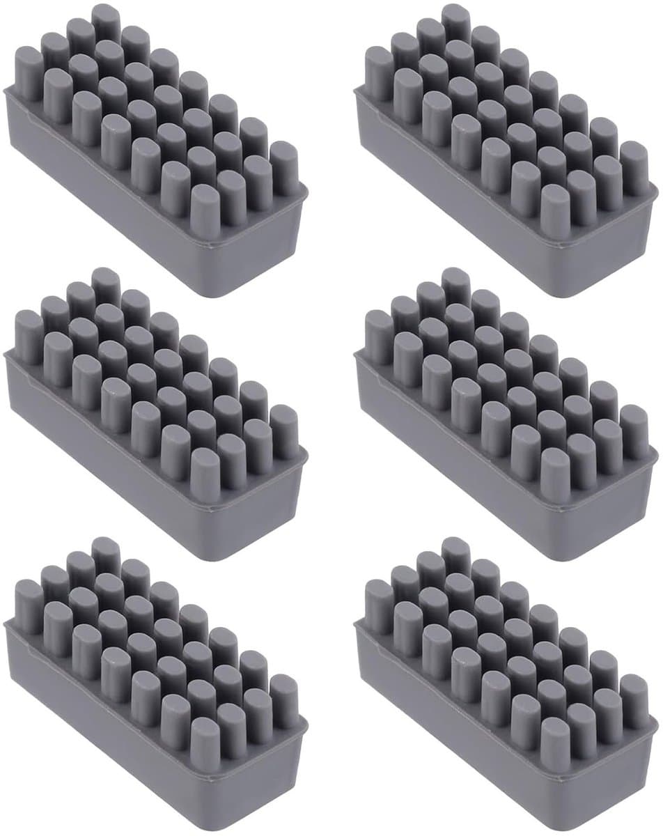 Set van 6 Stuks Siliconen Borstels voor 3D Printer Nozzles, Hittebestendig en Effectief voor Reiniging van 3D Printkoppen