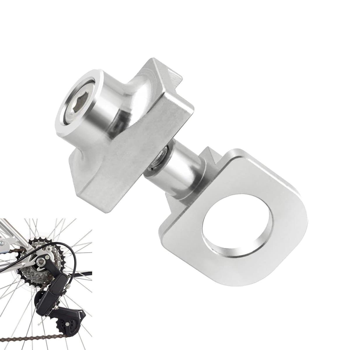 Fietskettingspanner - Kettingstabilisator - Fietsketting Spannen - Lichtgewicht Aluminium - 23.8mm - Zwart