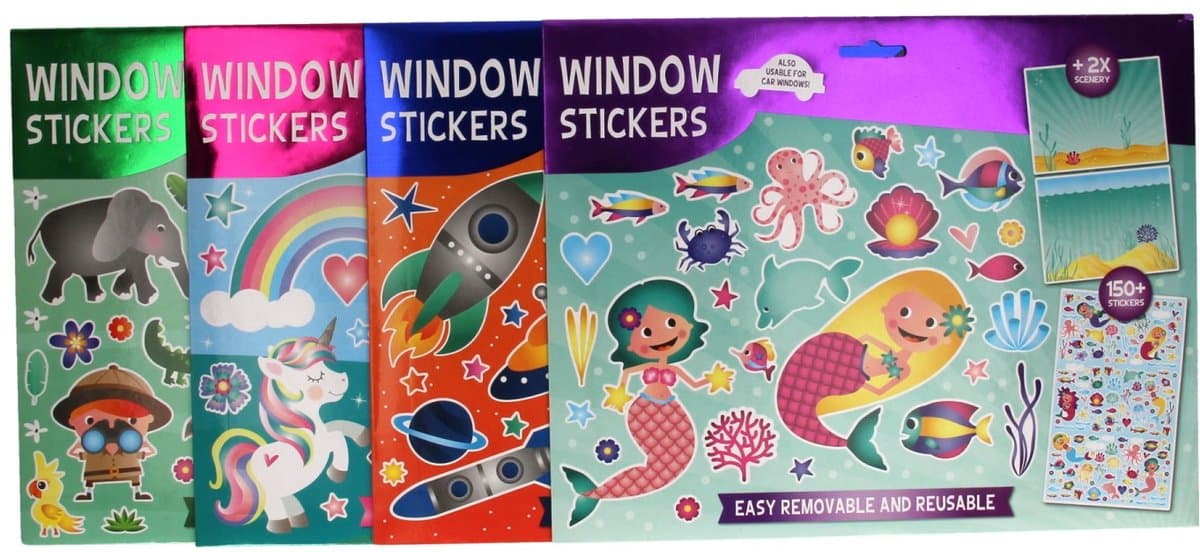 Window stickers.