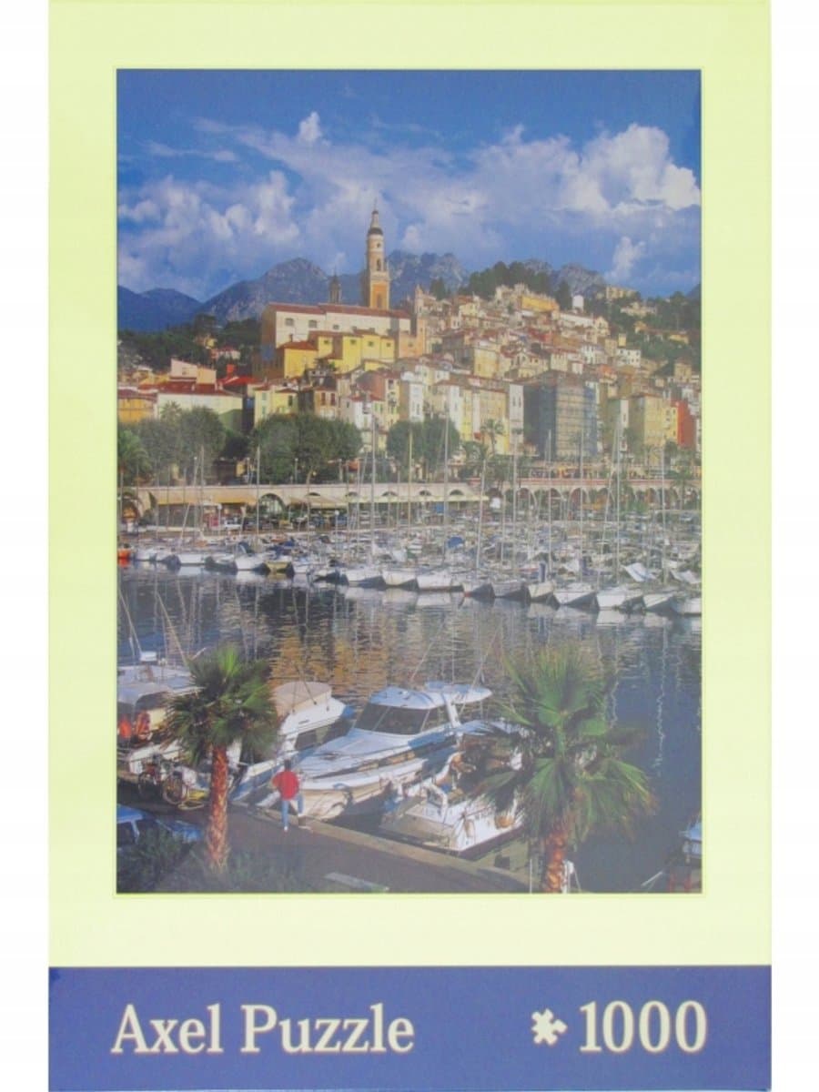 Axel Puzzel 1000 Stukjes: Menton, Frankrijk - 64x46 cm