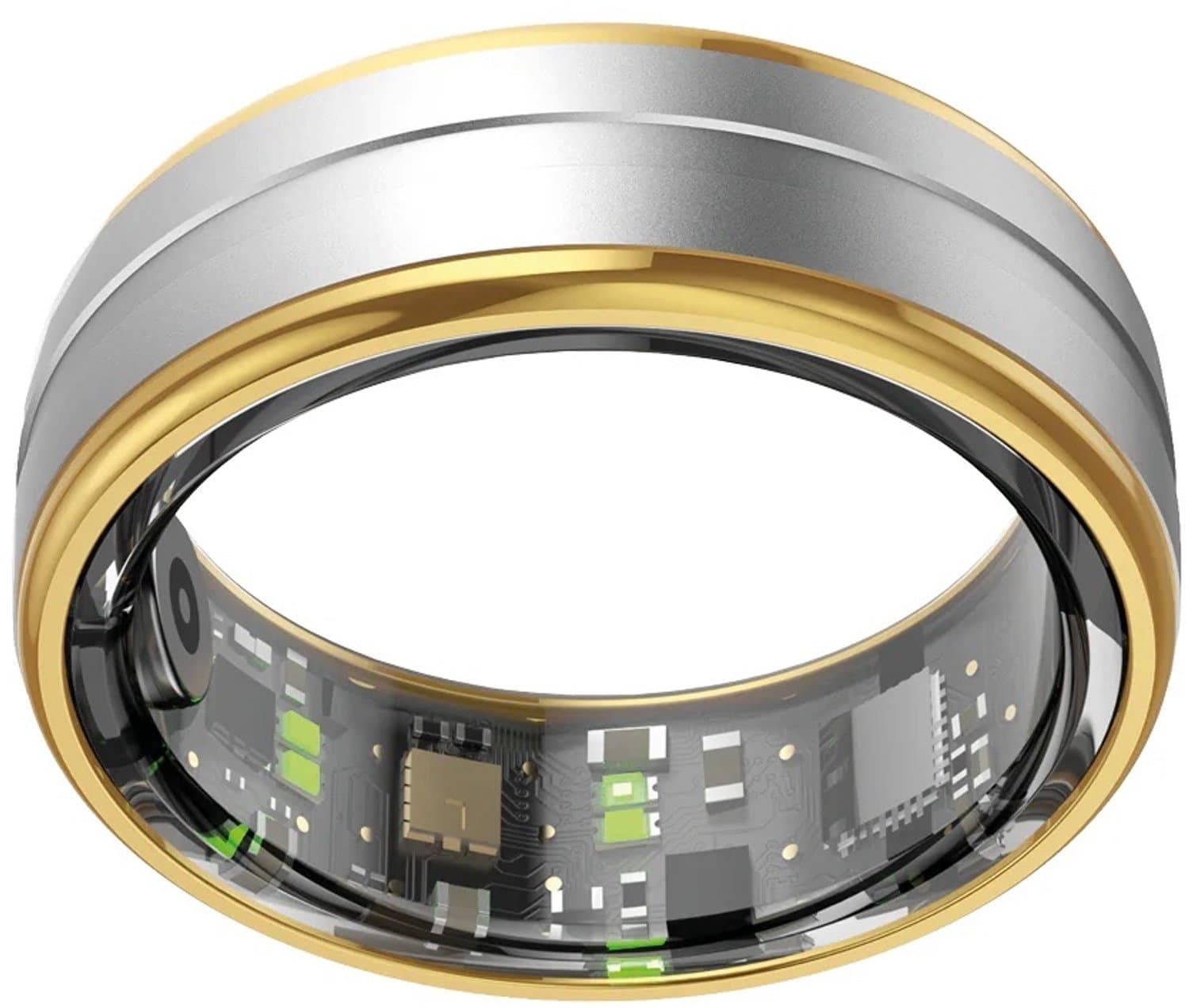 NOLATR Pro, Slimme Ring met Stappenteller, Activiteitstracker & Hartslagmeter – Zonder Abonnement & Nederlandse App – Zilver – Maat 11