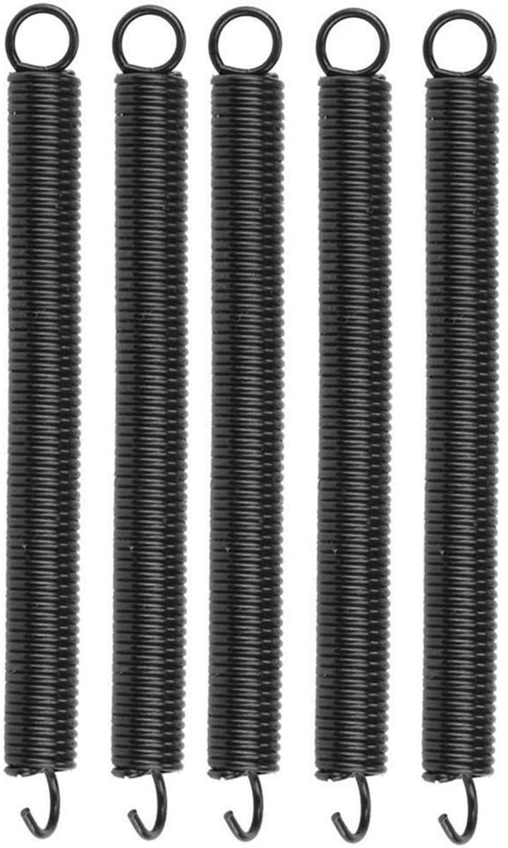 Dailygoods - Trekveren, 5 stuks - Reserveveren voor randzoekers - 304 roestvrij staal - Draaddiameter 0,6 mm - Buitendiameter 4 mm - Lengte 50 mm