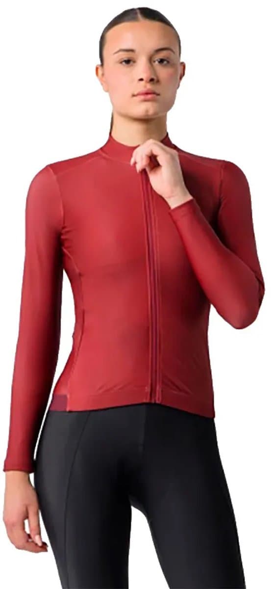 Castelli Espresso 2 Thermal Korte Mouw Wielertrui Rood L Vrouw