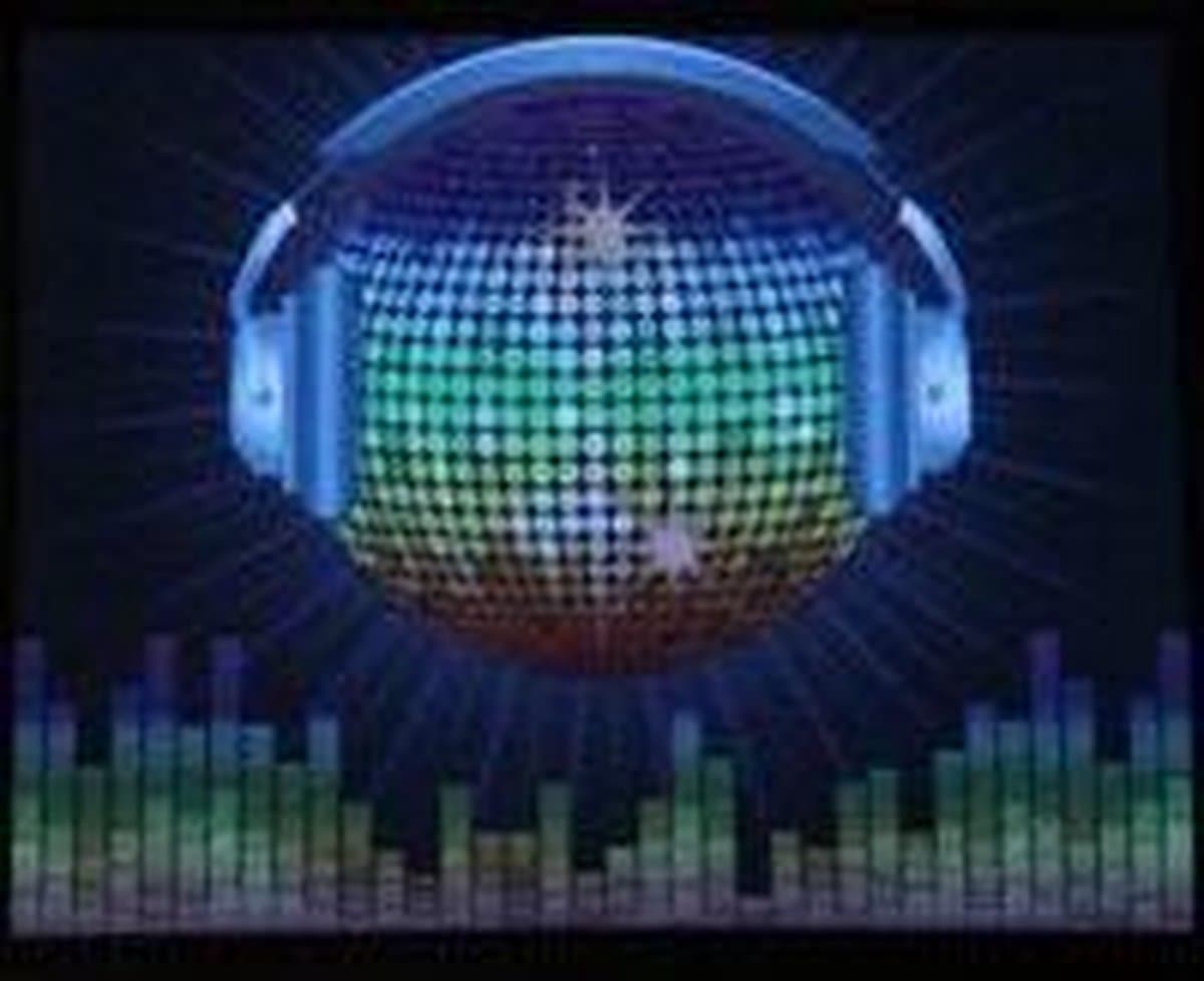 LED T-shirt - Equalizer - Zwart - Koptelefoon Bal - Maat M