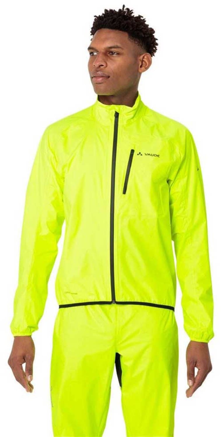 VAUDE Drop Jacket III, Hardshell Jack, Heren Bike-Sports Jacks, Waterdicht, Winddicht, Hardshell, Hoodless, Slim Fit