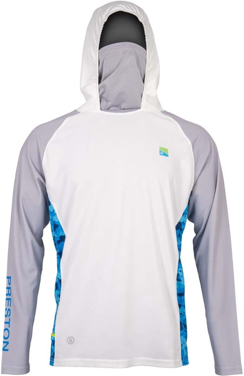 Preston Innovations Performance Uv-werende Langarm T-shirt Wit M Man