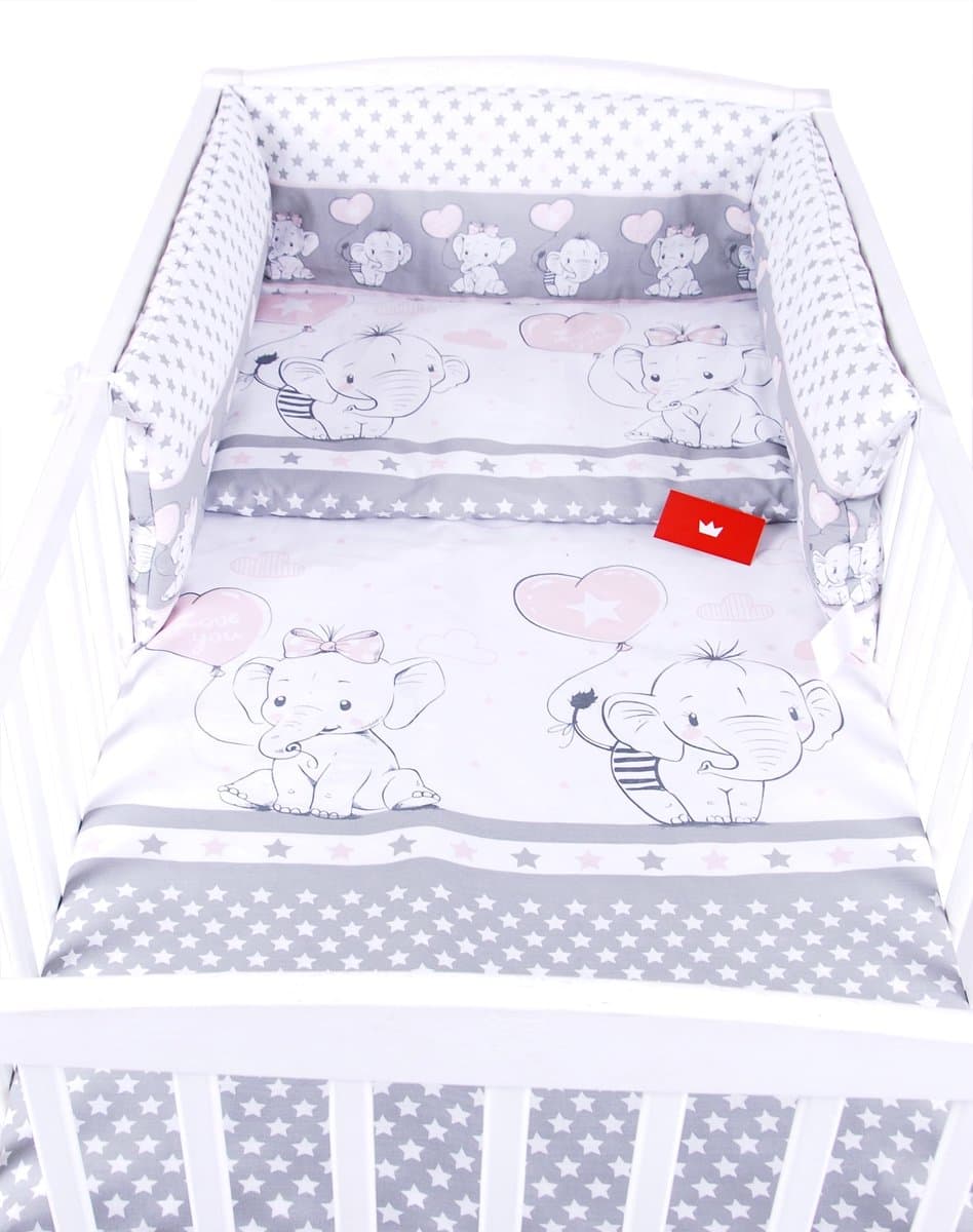 BabyLux Kinderledikant dekbedovertrek 100x135cm 4-delig Katoen