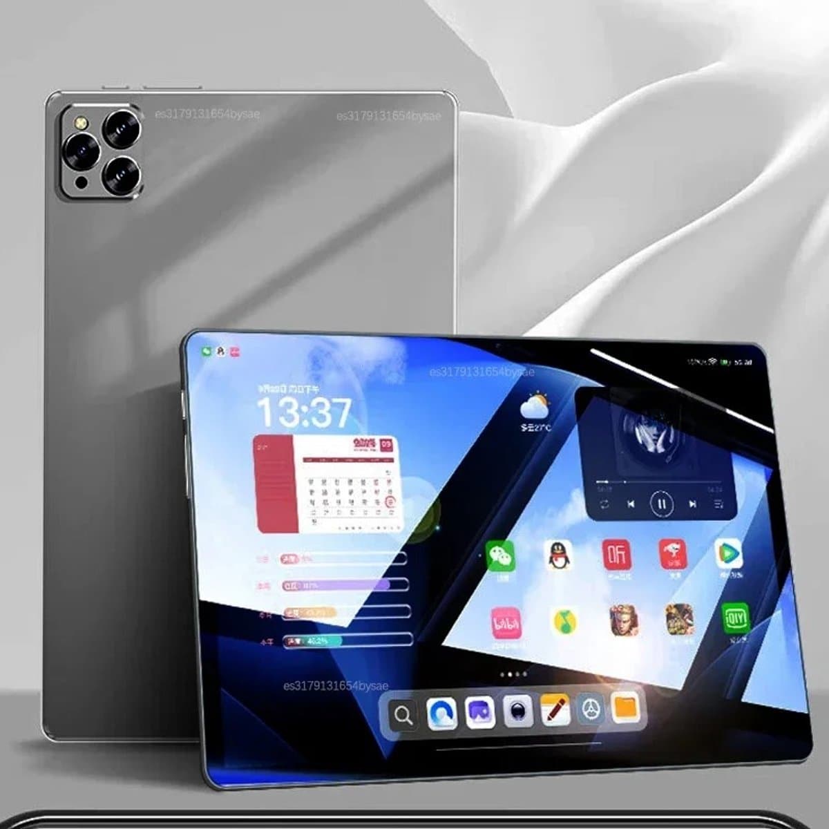 8 Pro Tablet - 10.1 inch - Android 13 - Global Snapdragon - 8gen2 -12GB 256GB - 10000 mah - 5G - Dual SIM - WIFI - HD Scherm - Grijs