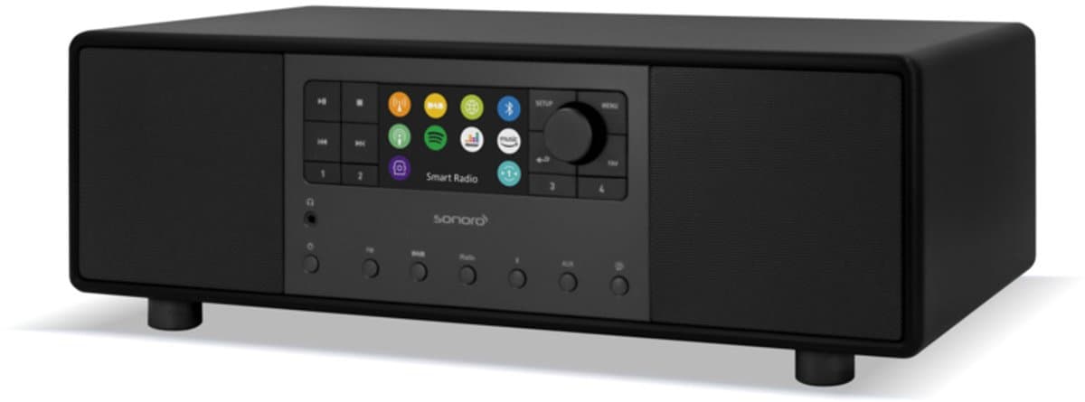 Sonoro Primus stereo internetradio met DAB+, FM, Spotify en Bluetooth - zwart