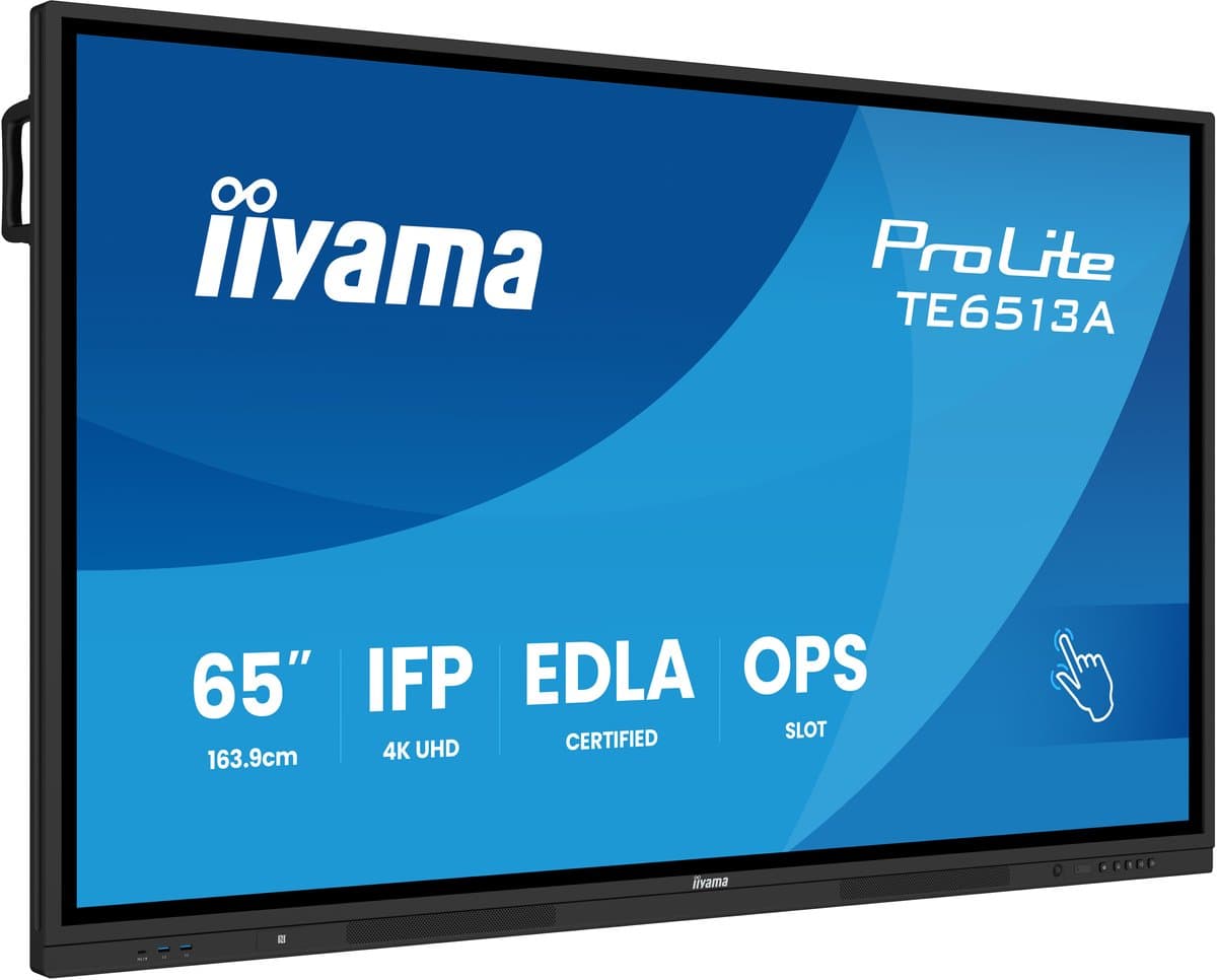 iiyama 165,1 cm Google EDLA-gecertificeerd interactief scherm voor naadloze integratie en samenwerking in onderwijs en bedrijfsleven
