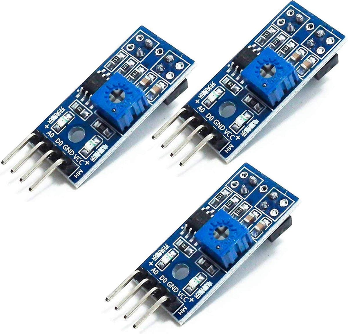 AZDelivery TRCT5000 IR Infrarood Lijnen Volger Obstakel Vermijdingsmodule compatibel met Arduino