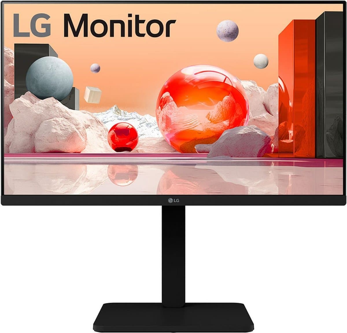 LG 24BA550-B - LED-monitor 24" (23.8" zichtbaar) - 1920 x 1080 Full HD (1080p) @ 100 Hz - IPS - 250 cdm² - 1300:1 - 5 ms - HDMI, VGA, DisplayPort - luidsprekers - zwart