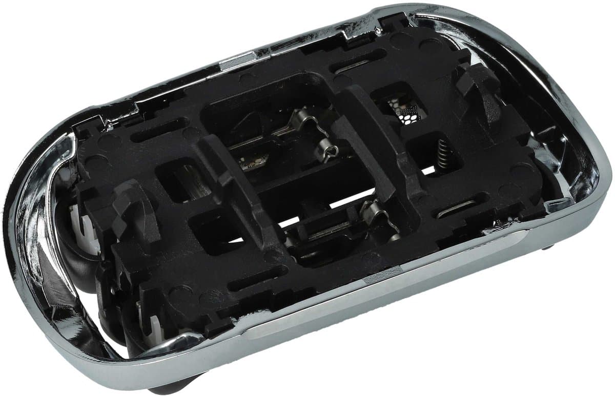 vhbw-scheerkop, vervangingsonderdeel voor Braun 73S, 81746548 voor elektrische scheerapparaten, zwart, zilver, wit