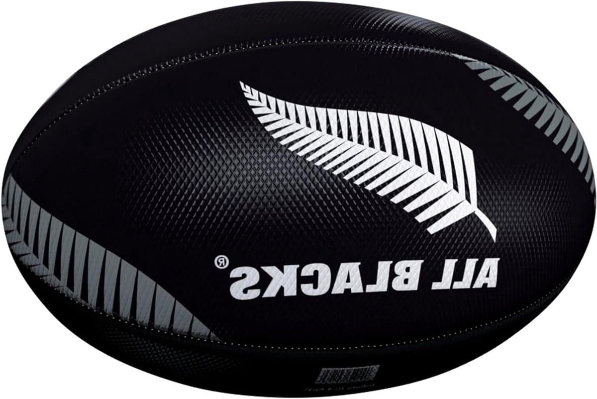Rugby Surfbal - Strandbal Bal - Waterpret Spelen - All Blacks Ontwerp - Maat 5 - Zwart Wit